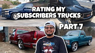 RATING MY SUBSCRIBERS/FOLLOWERS TRUCKS PART 7 #ratingmysubscriberstrucks #obschevy