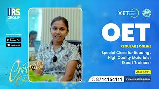 Crack OET with IRS Group | OET Coaching Centre Kerala