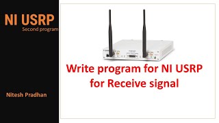 NI USRP for Receive signal (USRP Read Rx) #NI #USRP #NIUSRP