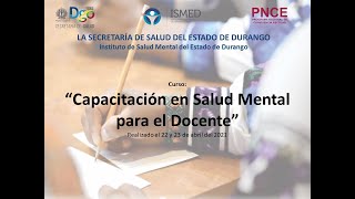 Capacitación en Salud Mental para el Docente 1ra parte