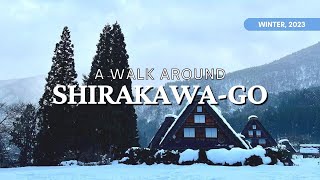 Shirakawa-go in Winter, 2023 | A Historic Mountain Village in Gifu | Japan Walk