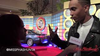 MissPhaShunta Interviews Sebastian Mikael  at the 2014 Soul Train Awards red carpet