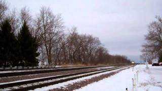 Union Pacific Light Power Move To Rochelle Through LaFox,Illinois