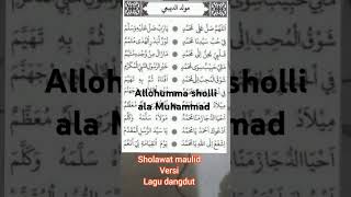 Sholawat maulid improvisasi dangdut