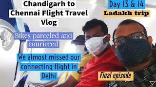 Chandigarh to Chennai Flight Travel Vlog | Connecting Flights | Tamil | Bikes |