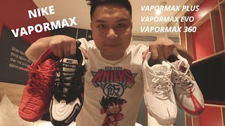 Nike Vapormax Plus Triple Red, Vapormax 360 University Red/Triple White, Vapormax Evo NRG Wardrobe