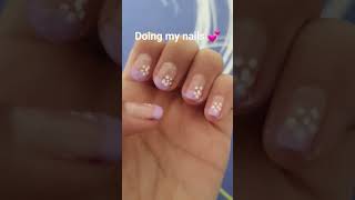 Doing my nails #ideas #fun #nails #fun #home #doing #nailpolish #cute