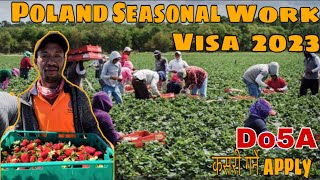 SEASONAL WORK VISA IN POLAND work permit visa poland2023