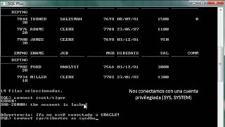 Desbloquear la cuenta SCOTT de Oracle