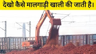 Unloading Goods Trains at Platform | Freight Train Unloading | Kauli Station | Indian Railways Work