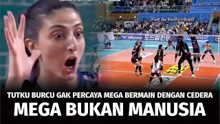 LAGI CEDERA AJA SMASH-NYA KAYAK GINI ! REAKSI TUTKU BURCU YUZGENC MELIHAT SPIKE GAIB MEGAWATI