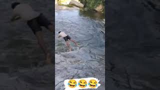 🤣🤣🤣 Funny guy slipped 😂😂 #shorts