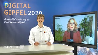 Prof. Dr. Claudia Kemfert über Kommunen im Green Deal - Digital-Gipfel 2020 | HPI-Digitalblog