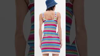 GAP Crochet Mini Dress #shorts #crochetdress crochet minidress