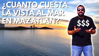 Esto vale un depa en Mazatlán con VISTA AL MAR y a Pie de Playa en el 2024