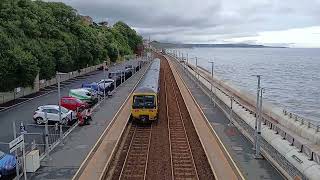 Clipz: Class 166 departing Dawlish and it's New Bridge