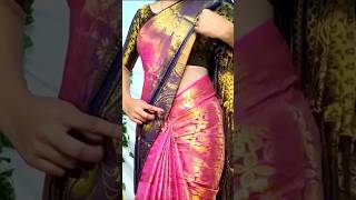 How to wear heavy silk saree