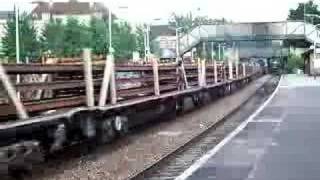 Top and Tailed Track Dropper passes Trowbridge heading back