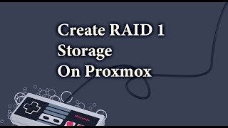 Create Easy Raid 1 Storage On Proxmox