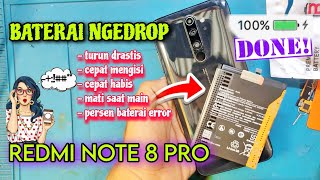 Cara Mudah Ganti Baterai Redmi Note 8 Pro ( BATERAI NGEDROP)