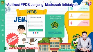 Step by Step Aplikasi PPDB Jenjang MI (Madrasah Ibtidaiyah) berbasis VBA Excel