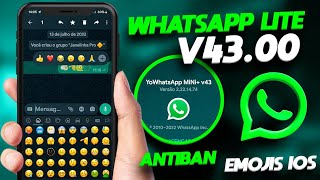 ☄️SAIU! NOVO WHATSAPP LITE COM REAÇÕES, EMOJIS iOS 16 ATUALIZADO 2022