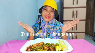 Tumis cumi campur kangkung‼️ternyata sangat enak👍