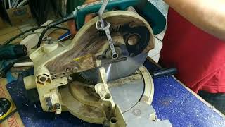 Cara mengganti Saw Blade Mitre saw makita 10"x120T