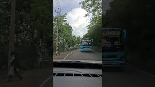 Dangerous bus overtake #busdriving #driving #rashdriving #ytshorts #shorts