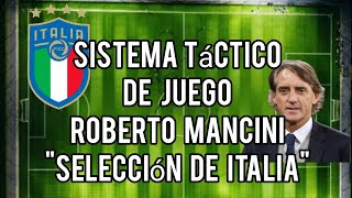 Fútbol Sistema de Juego Táctico 🇮🇹 "Selección de Italia" Roberto Mancini