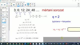 A mértani sorozat - matematika, 8. osztály