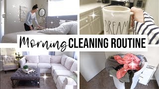 RELAXING MORNING CLEANING ROUTINE // Laundry Routine For Family Of 5