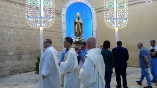 Monopoli, la Processione della statua lignea di san Cataldo verso la Chiesa di San Domenico