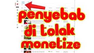 Penyebab Channel Youtube Tidak Bisa Di montize Adsense