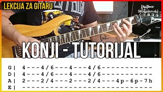 Divlje Jagode - Konji | Lekcija Za Gitaru | Guitar Tutorial | Dalibor Stojanovski