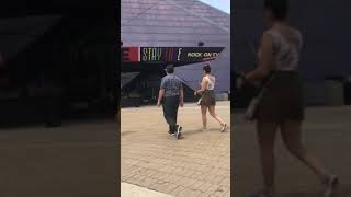 Rock & Roll Hall of Fame busker