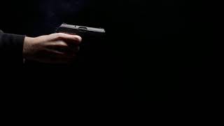 Gun / Pistol Shooting Slowmo Dark Room 01 - Free (for commercial use) Footage - 4K