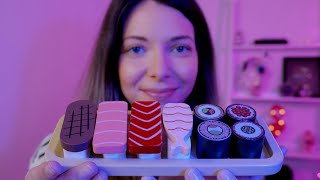 ASMR Unboxing sushi de MADERA | Love ASMR español