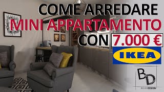 7.000 € DA IKEA | COME ARREDARE MINI APPARTAMENTO | Belula Design