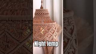 how to make a macrame night lemp #lamp #nightlamp #shots #viral #diy #trending #macramelamp