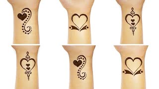 Love mehndi tattoos| Simple love mehndi design| Easy heart mehndi tattoo| love tattoo|