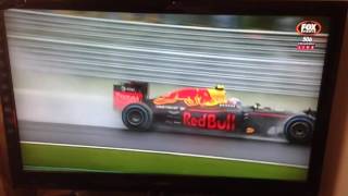 Max Verstappen passing Rosberg