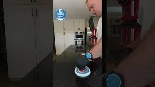 Polishing black granite like a mirror