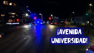 Recorriendo Toda Avenida Universidad de noche / #cdmx / Audio Ambiental