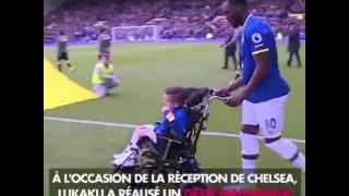 Lukaku réalise le rêve d'un petit enfant paralysé