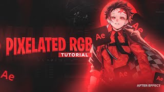 Pixelated RGB - After Effects AMV Tutorial