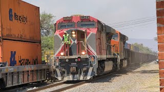 Encuentro De Trenes En Tlajomulco Con Locomotoras BNSF