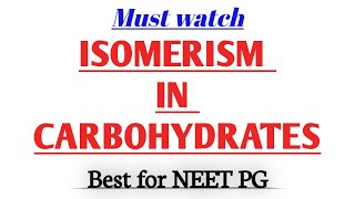 Isomerism in carbohydrates || Stereoisomerism || Optical isomerism || #Biochemistry