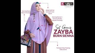 AULIA FASHION Set Gamis ZAYBA BURN SIENNA | Busana Muslim Branded Original Pakaian Wanita Syari