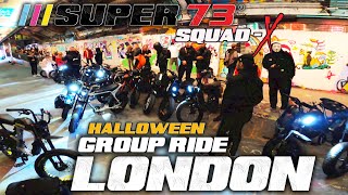 OFFICIAL SUPER73 LONDON MEETUP HALLOWEEN GROUP RIDE WITH SQUAD-X (PART 1)